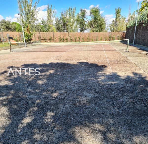 Foto Antes Rehabilitacion de Pista Tenis
