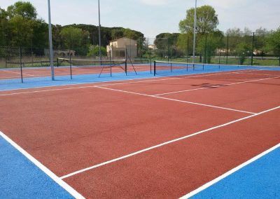 Reforma Pista Tenis Hormigon Poroso