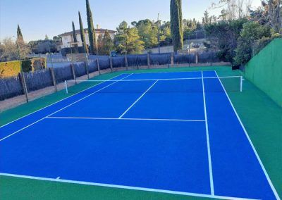 Construccion Pista de Tenis Chalet Boadilla del Monte