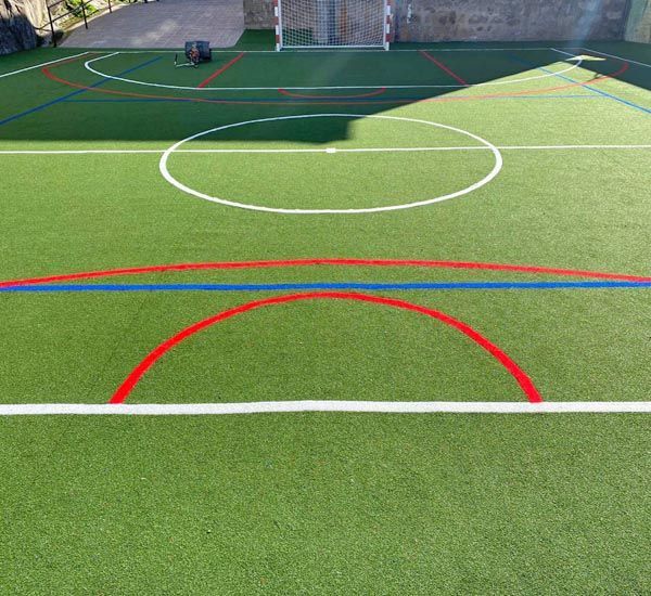 Construccion Pista Multideporte de Cesped Artificial Precios